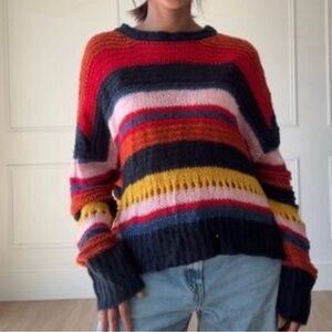 Moon & Madison Multi Colored Knit Sweater XS